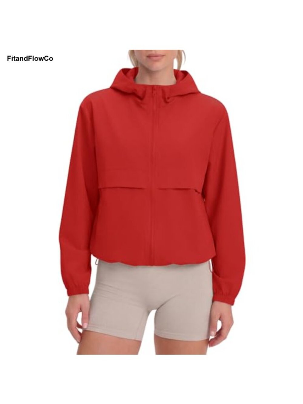 Locachy Women's Lightweight Full Zip Athletic Hoodie Loose Fit Workout Jacket